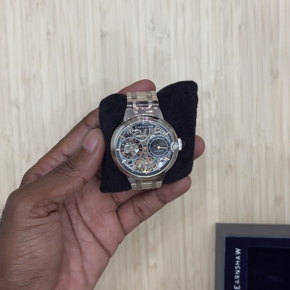 Thomas Earnshaw - BARALLIER - DUAL TIME SUN MOON OPEN HEART AUTOMATIC - Picture 3 of 9